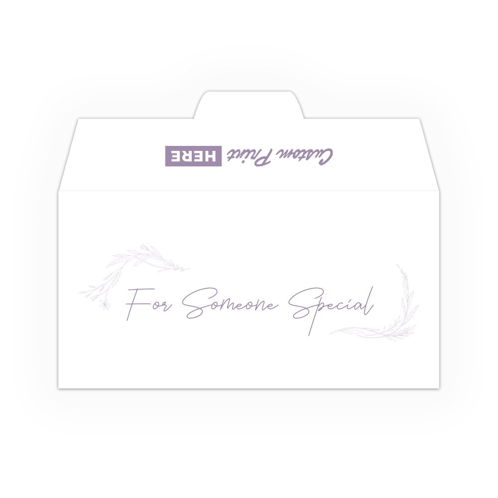 For Someone Special DUE - 1 Color Pre-Designed Custom Imprintable Drive Up Envelope 