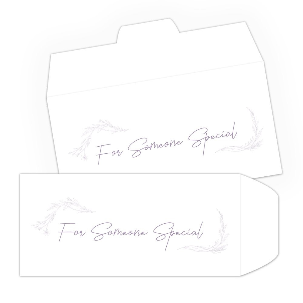 For Someone Special DUE - 1 Color Pre-Designed Drive Up Envelope