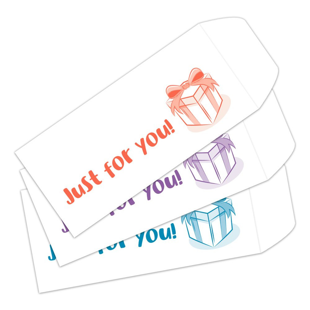 Just For You DUE - 1 Color Pre-Designed Drive Up Envelope