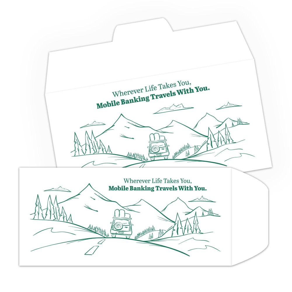 Wherever Life Takes You DUE - 1 Color Pre-Designed Drive Up Envelope