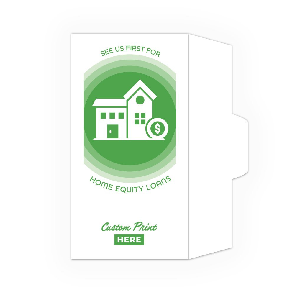 See Us First Home Equity Open Side Drive Up Envelope Shown With 1 Color Design