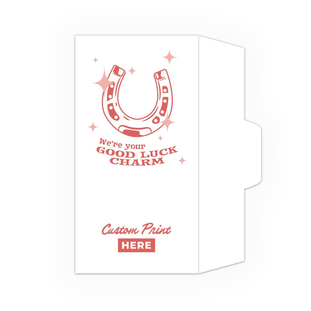 Good Luck Charm DUE Open Side: Custom Imprint - 1 Color Pre-Designed Drive Up Envelope