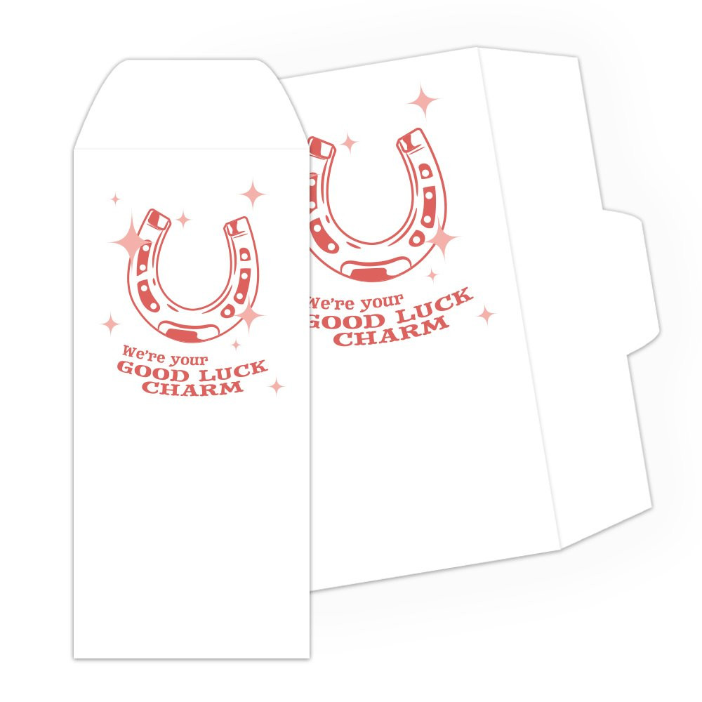 Good Luck Charm DUE - 1 Color Pre-Designed Drive Up Envelope