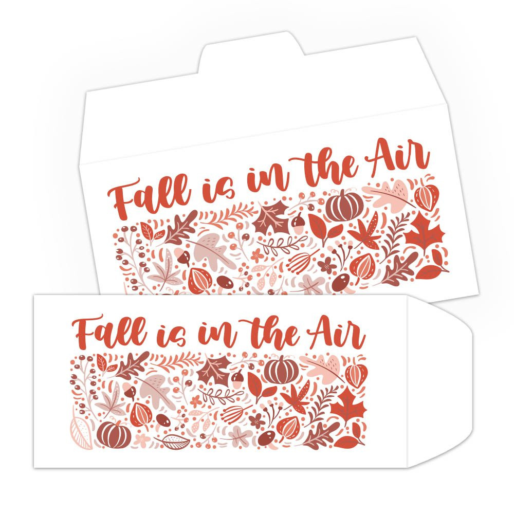 Fall is in the Air - 2 Color Pre-Designed Drive Up Envelope