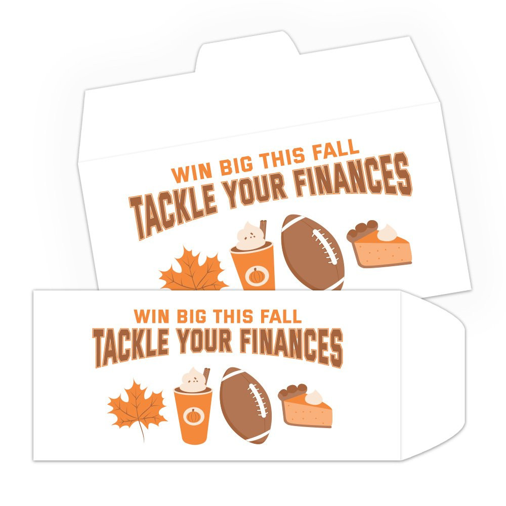 Tackle Your Finances - 2 Color Pre-Designed Drive Up Envelope