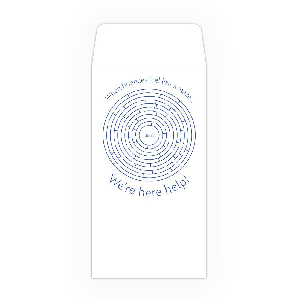 Drive Up Envelope - When Finances Feel Like A Maze - 1-Color Design options
