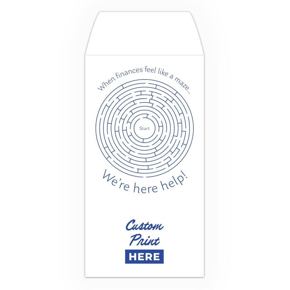 Drive Up Envelope - When Finances Feel Like A Maze - 1-Color Design options