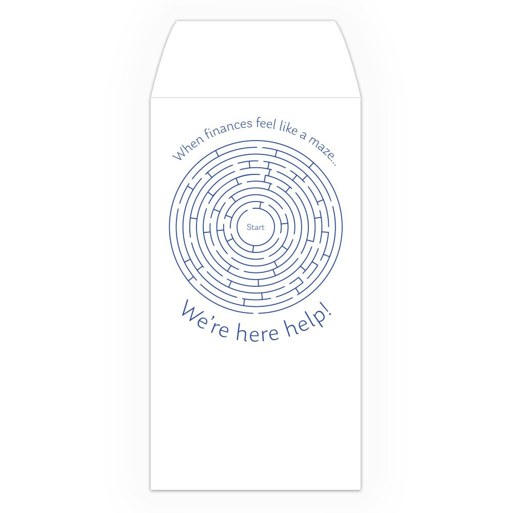Drive Up Envelope - When Finances Feel Like A Maze - 1-Color Design options