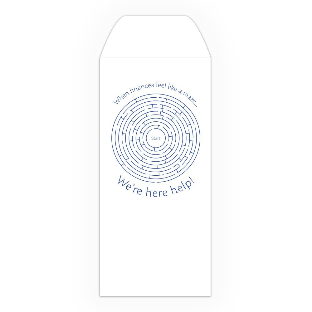 Drive Up Envelope - When Finances Feel Like A Maze - 1-Color Design options