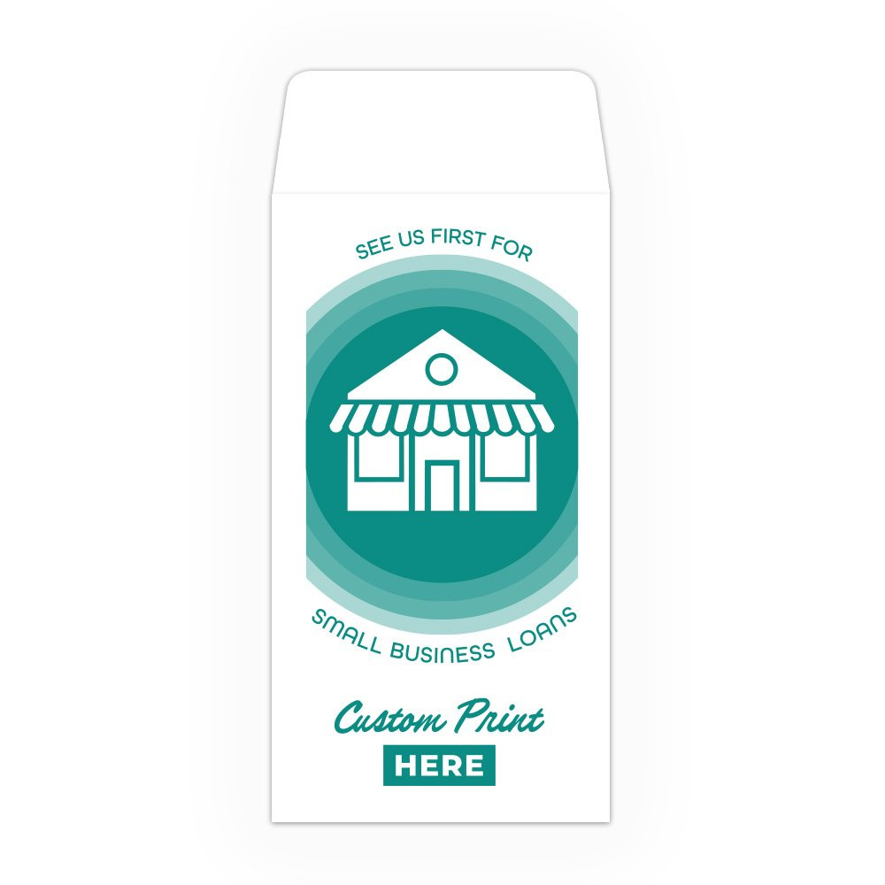 Drive Up Envelope - See Us First Small Business Loans - 1-Color Design options