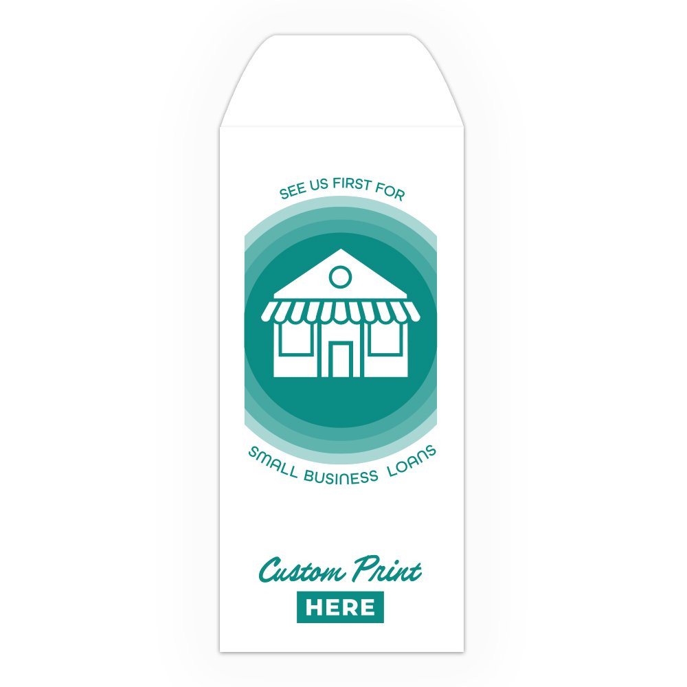 Drive Up Envelope - See Us First Small Business Loans - 1-Color Design options
