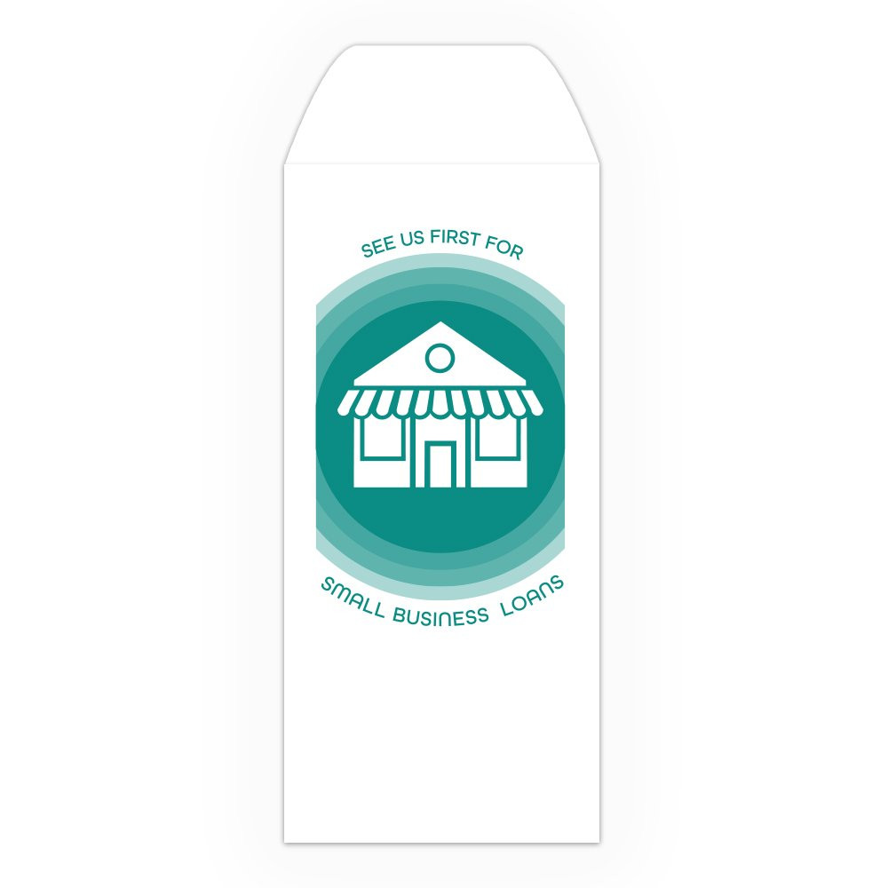Drive Up Envelope - See Us First Small Business Loans - 1-Color Design options