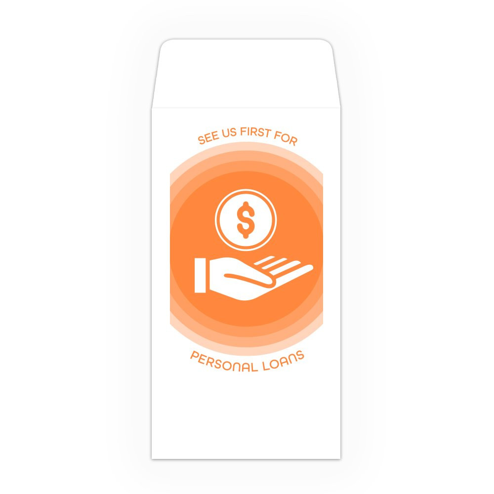 Drive Up Envelope - See Us First Personal Loans - 1-Color Design options