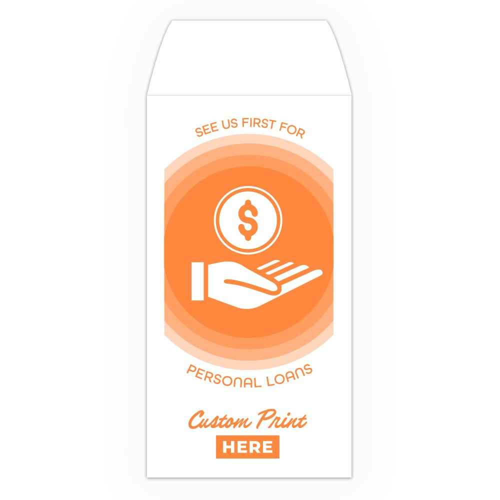 Drive Up Envelope - See Us First Personal Loans - 1-Color Design options