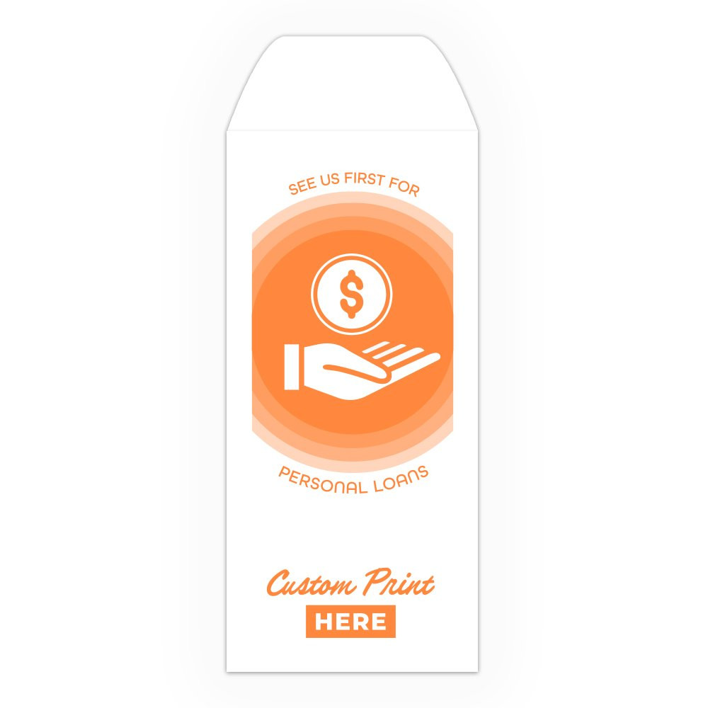 Drive Up Envelope - See Us First Personal Loans - 1-Color Design options