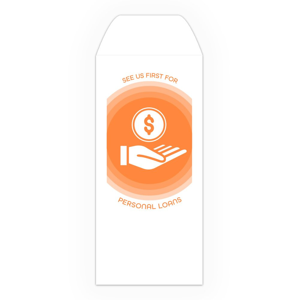 Drive Up Envelope - See Us First Personal Loans - 1-Color Design options