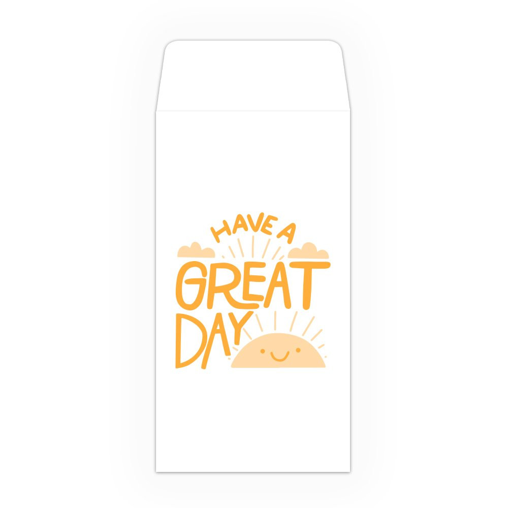 Drive Up Envelope - Smiling Sunrise - 1-Color Design options