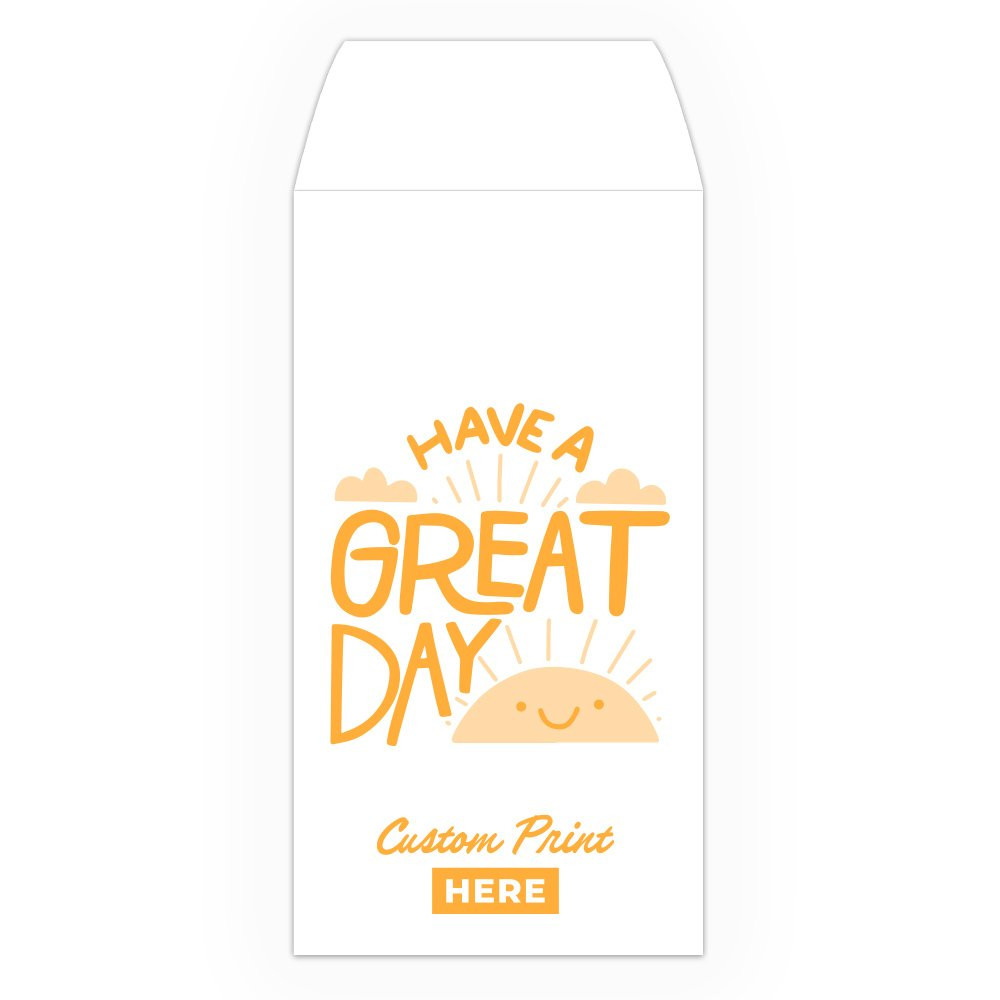 Drive Up Envelope - Smiling Sunrise - 1-Color Design options