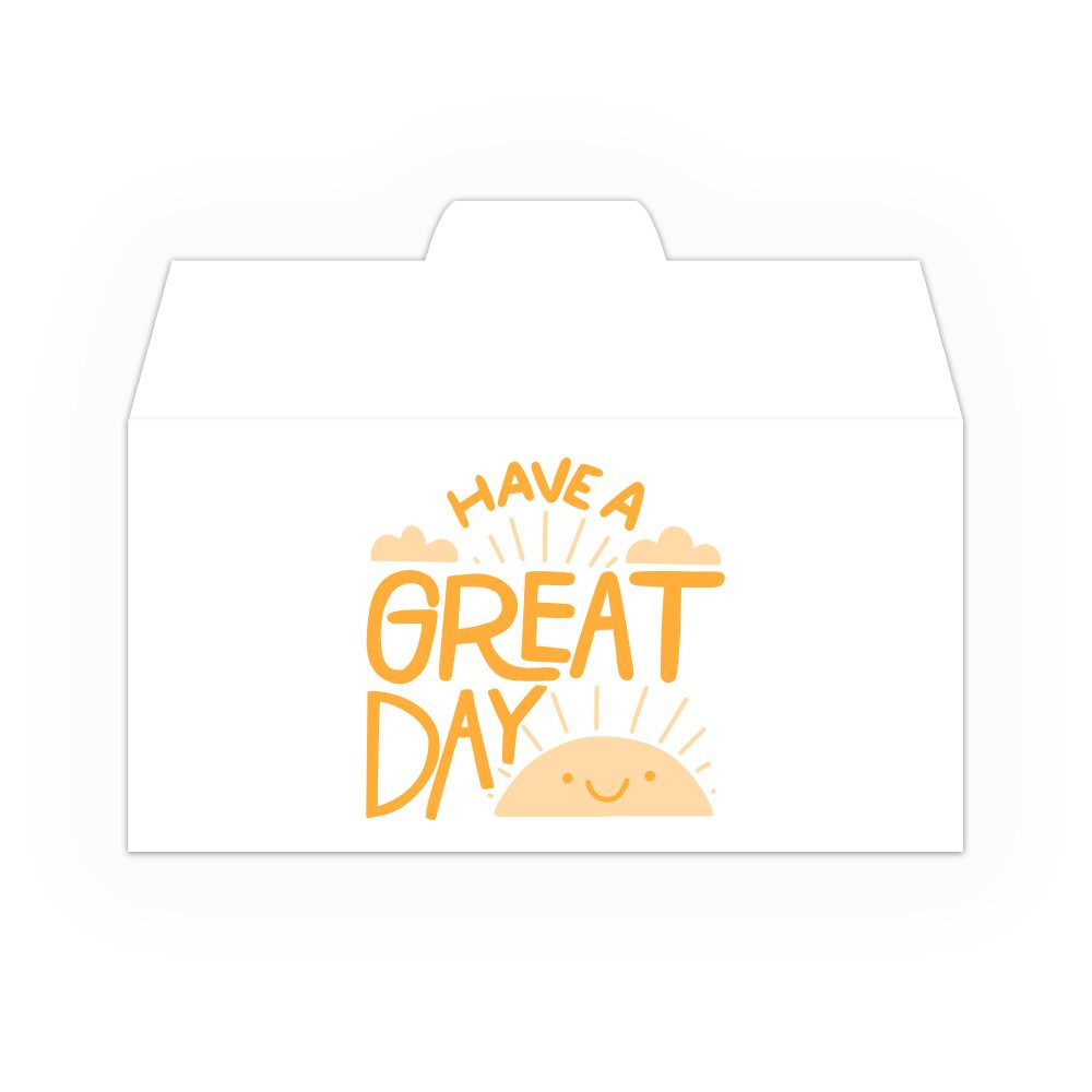 Drive Up Envelope - Smiling Sunrise - 1-Color Design options