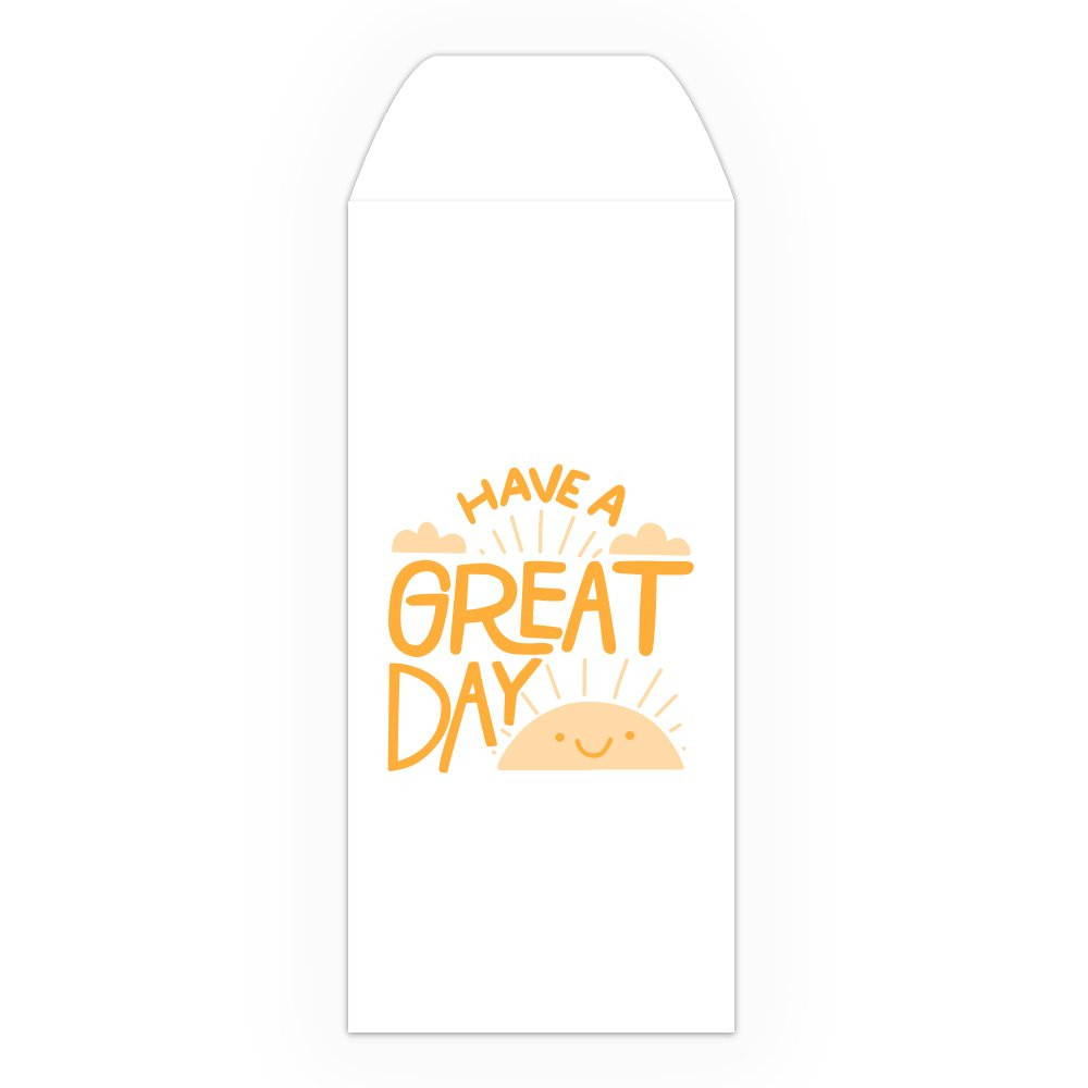 Drive Up Envelope - Smiling Sunrise - 1-Color Design options