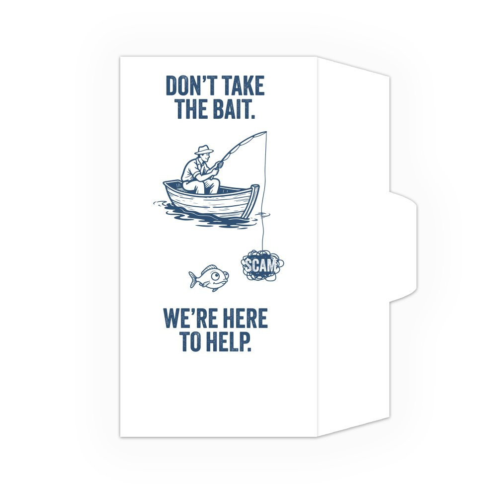 Drive Up Envelope - Don't Take the Bait - 1-Color Design options