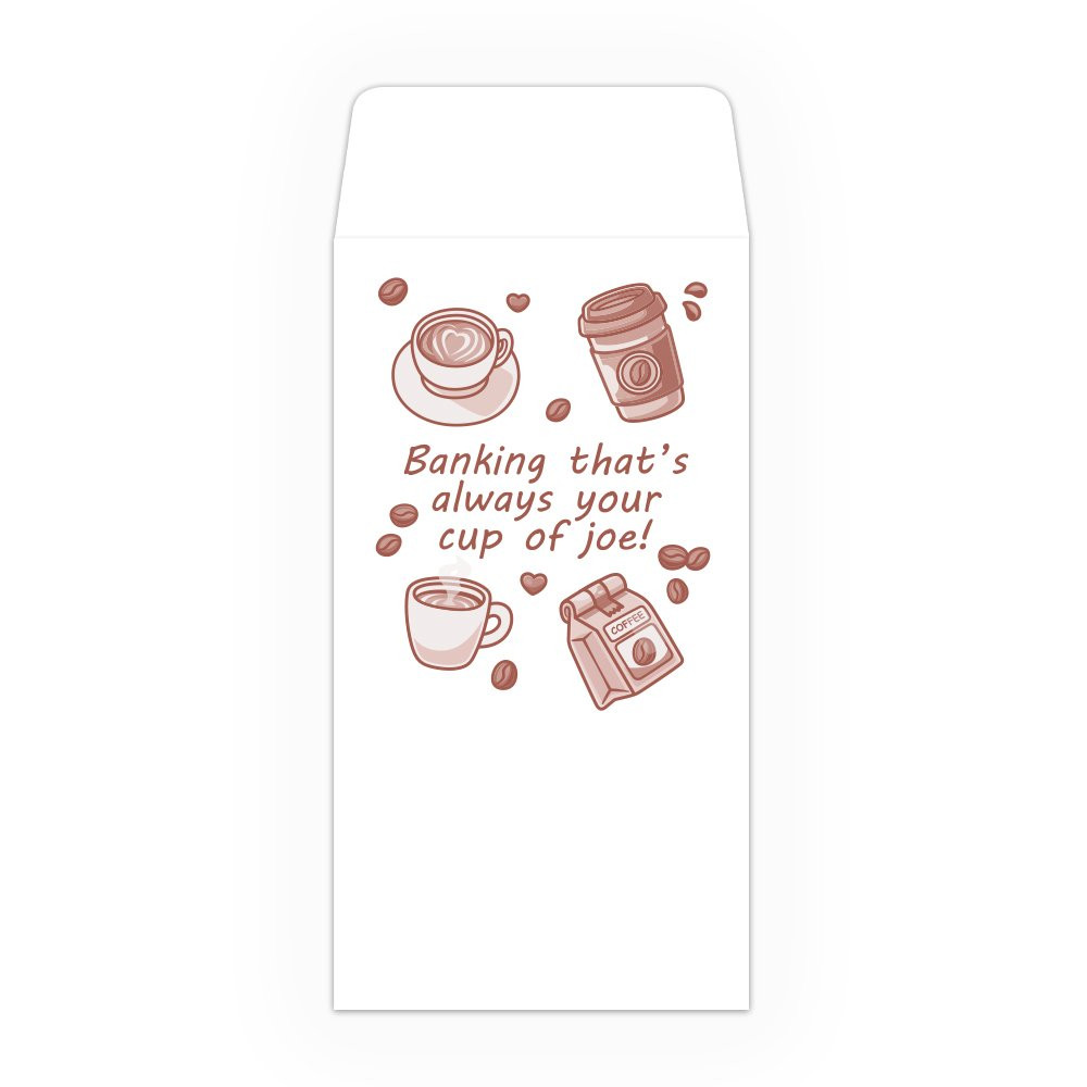 Drive Up Envelope - Cup of Joe - 1-Color Design options