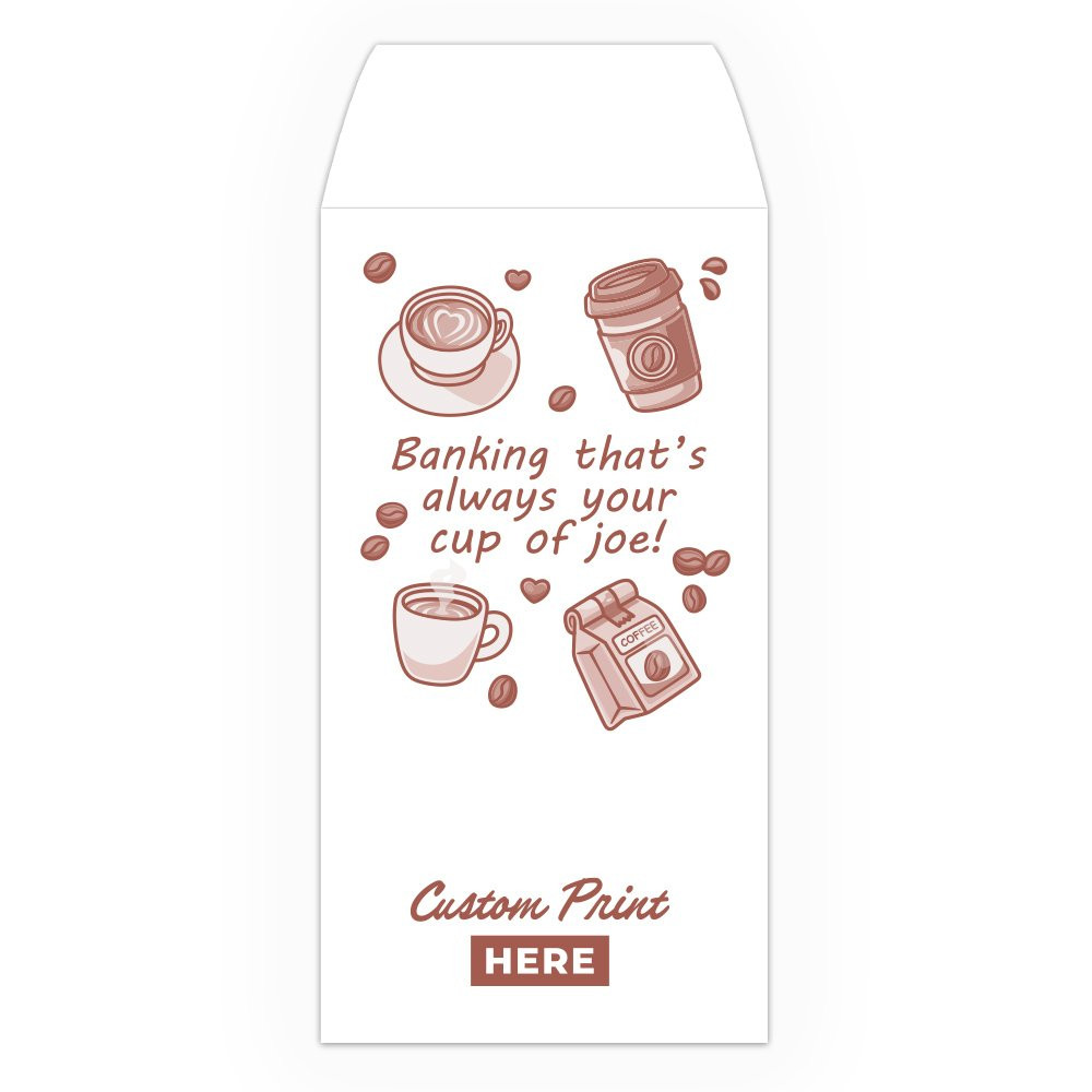 Drive Up Envelope - Cup of Joe - 1-Color Design options