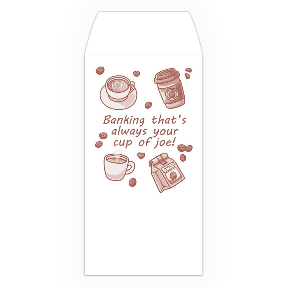 Drive Up Envelope - Cup of Joe - 1-Color Design options