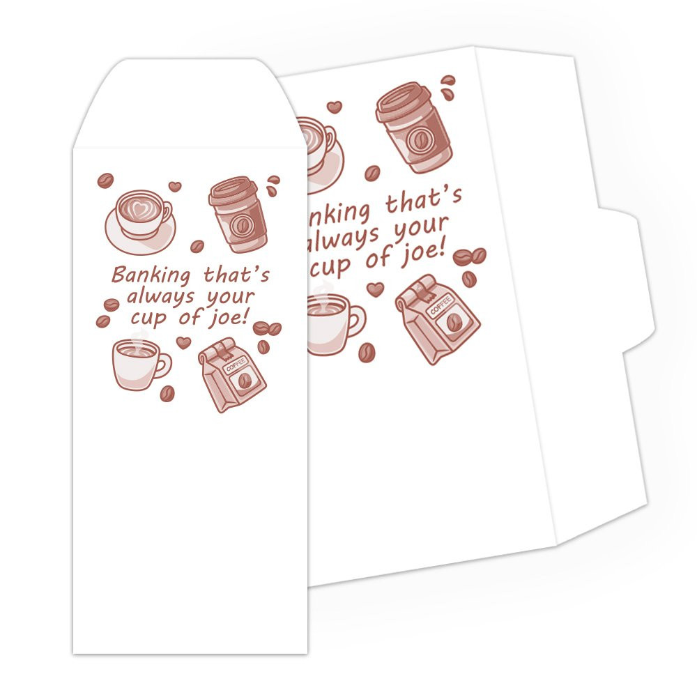 Drive Up Envelope - Cup of Joe - 1-Color Design hero
