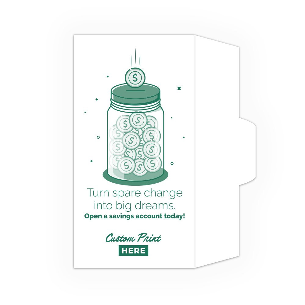 Drive Up Envelope - Spare Change Big Dreams - 1-Color Design options