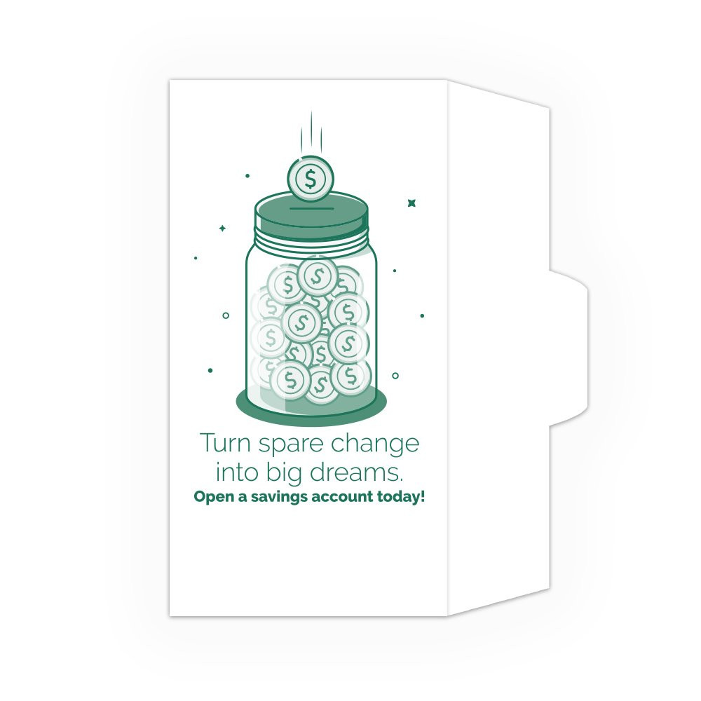 Drive Up Envelope - Spare Change Big Dreams - 1-Color Design options