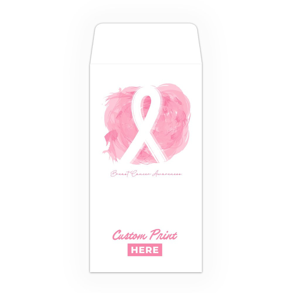 Drive Up Envelope - Breast Cancer Awareness Brushstroke - 1-Color Design options