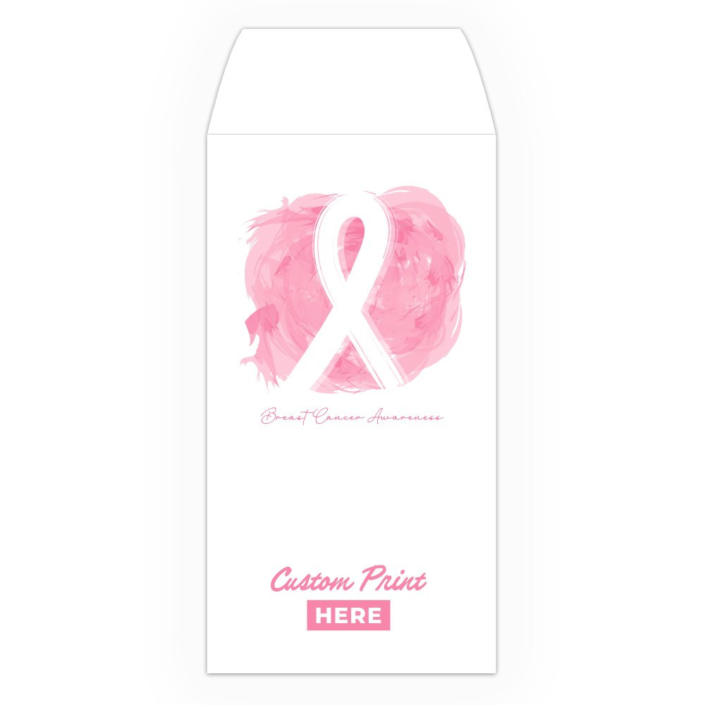 Drive Up Envelope - Breast Cancer Awareness Brushstroke - 1-Color Design options