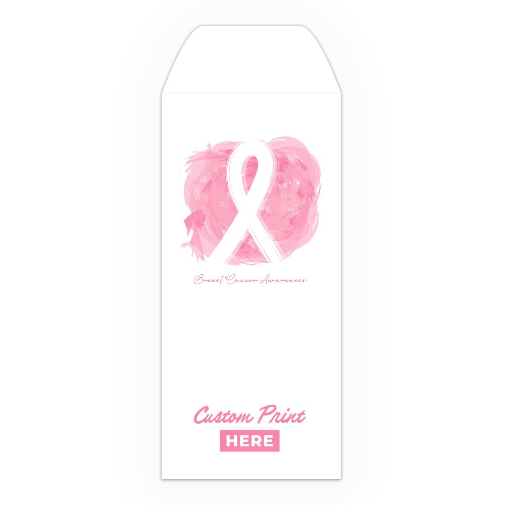 Drive Up Envelope - Breast Cancer Awareness Brushstroke - 1-Color Design options