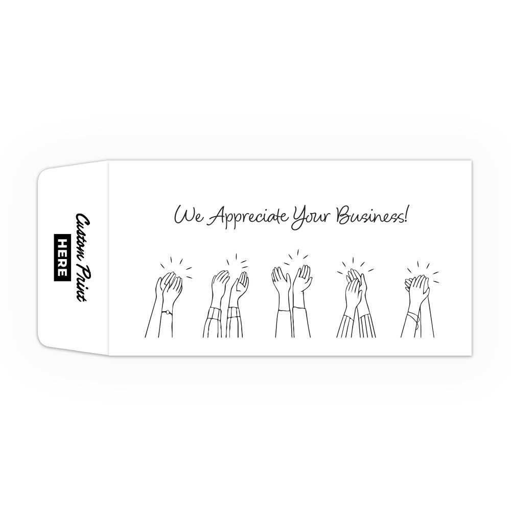 Drive Up Envelope - Appreciation Clapping Hands - 1-Color Design options