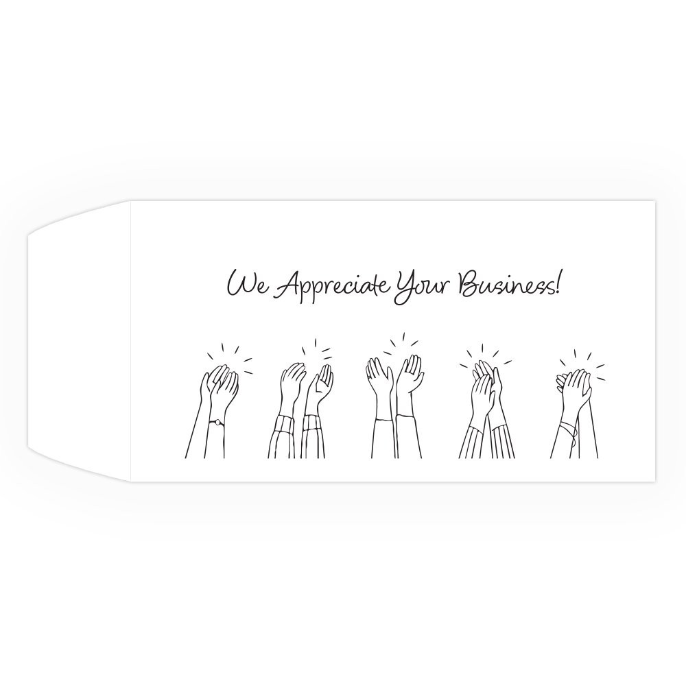 Drive Up Envelope - Appreciation Clapping Hands - 1-Color Design options