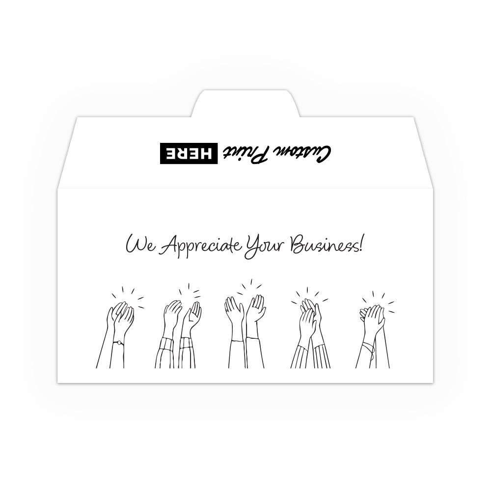 Drive Up Envelope - Appreciation Clapping Hands - 1-Color Design options