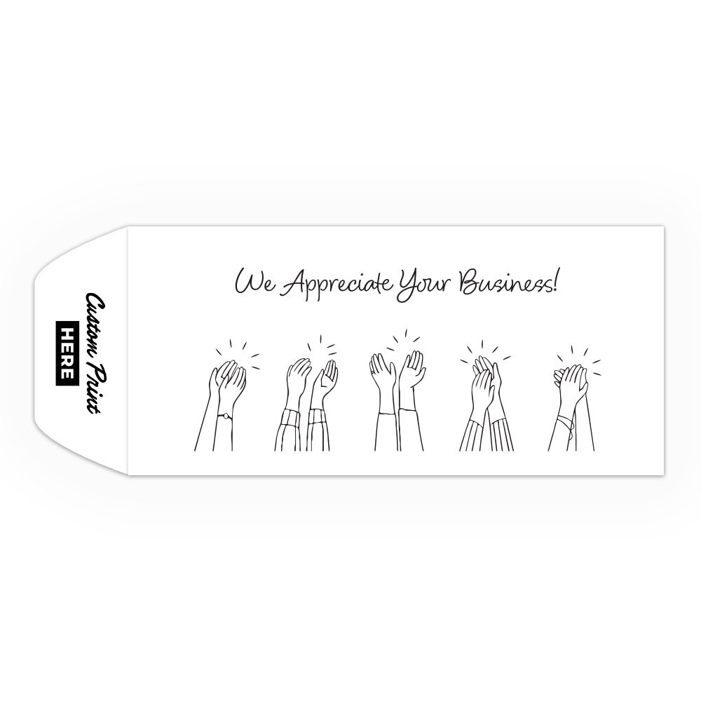 Drive Up Envelope - Appreciation Clapping Hands - 1-Color Design options