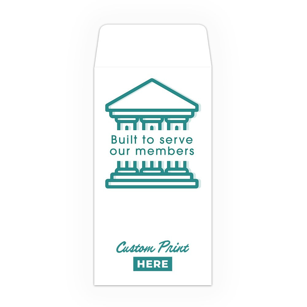 Drive Up Envelope - Built To Serve Our Members - 2-Color Design options
