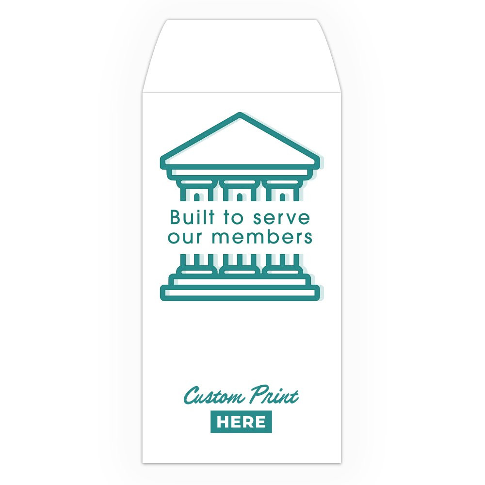 Drive Up Envelope - Built To Serve Our Members - 2-Color Design options