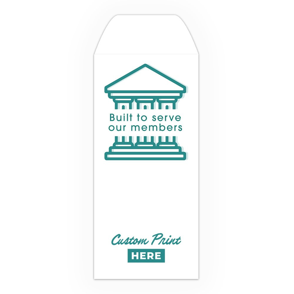 Drive Up Envelope - Built To Serve Our Members - 2-Color Design options