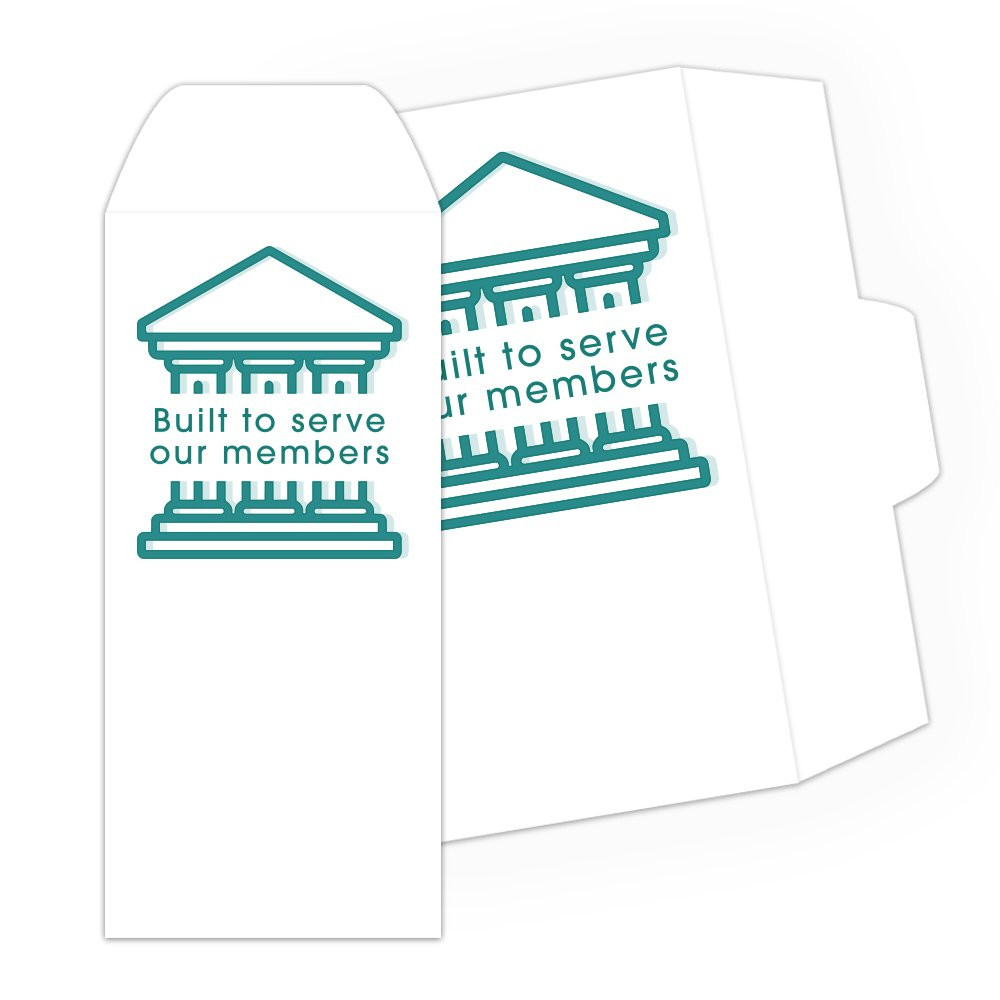 Drive Up Envelope - Built To Serve Our Members - 2-Color Design