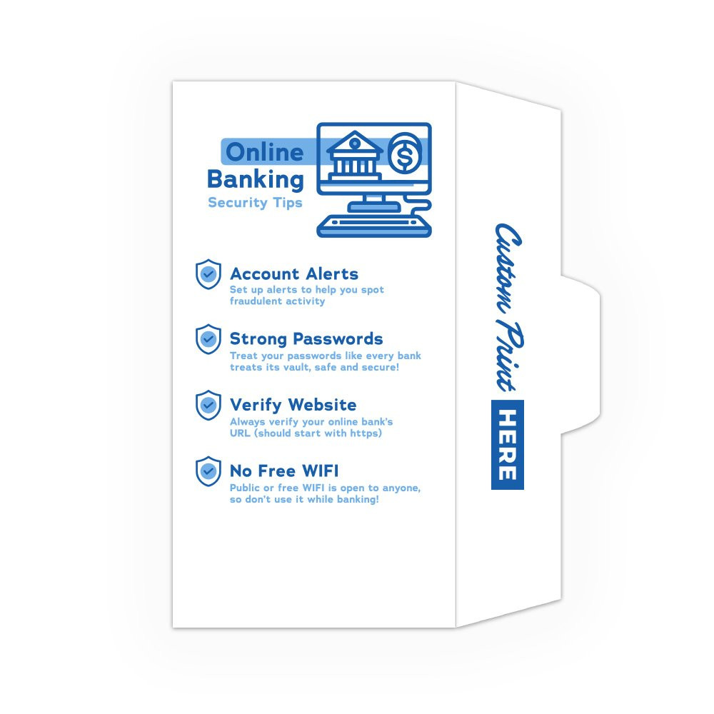Drive Up Envelope - Online Banking Security Tips - 2-Color Design options