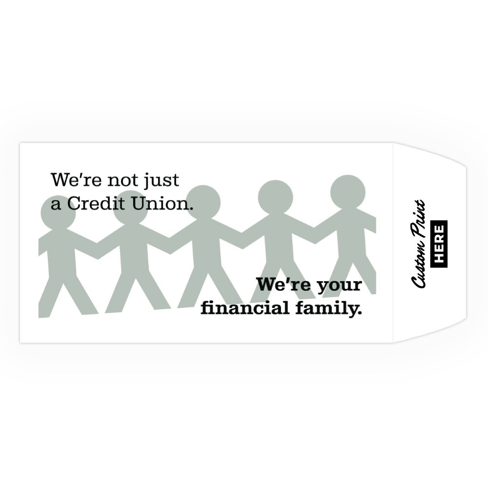 Drive Up Envelope - Financial Family - 2-Color Design options