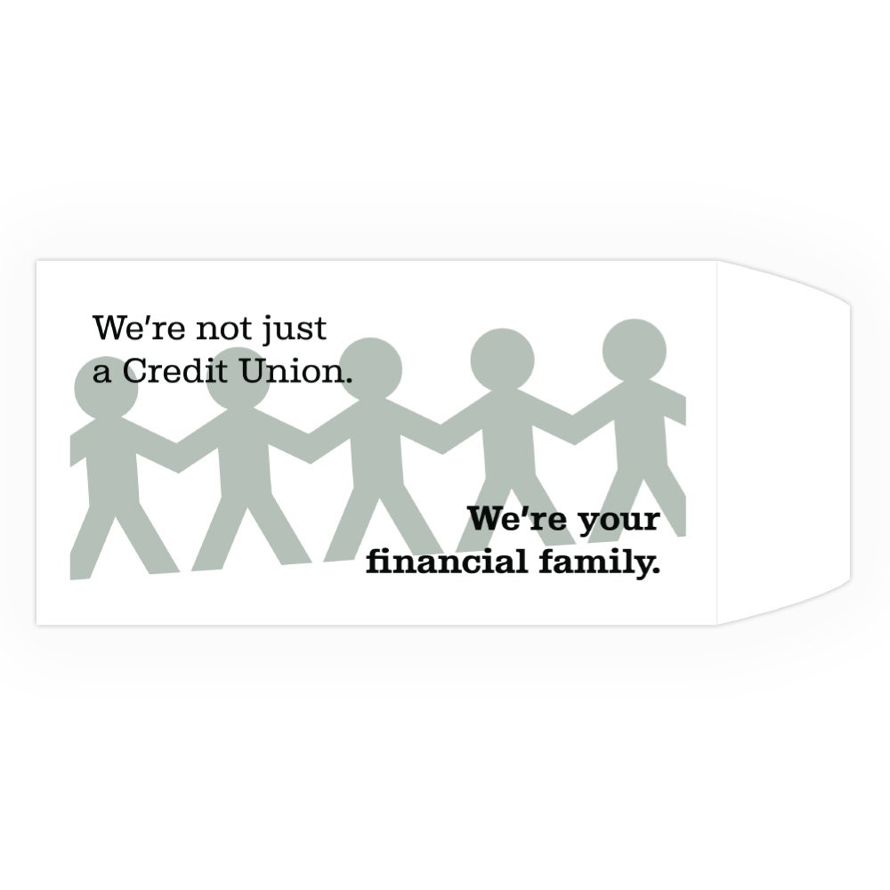 Drive Up Envelope - Financial Family - 2-Color Design options