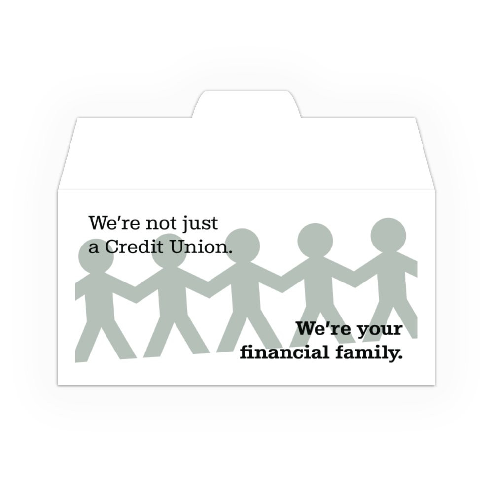 Drive Up Envelope - Financial Family - 2-Color Design options