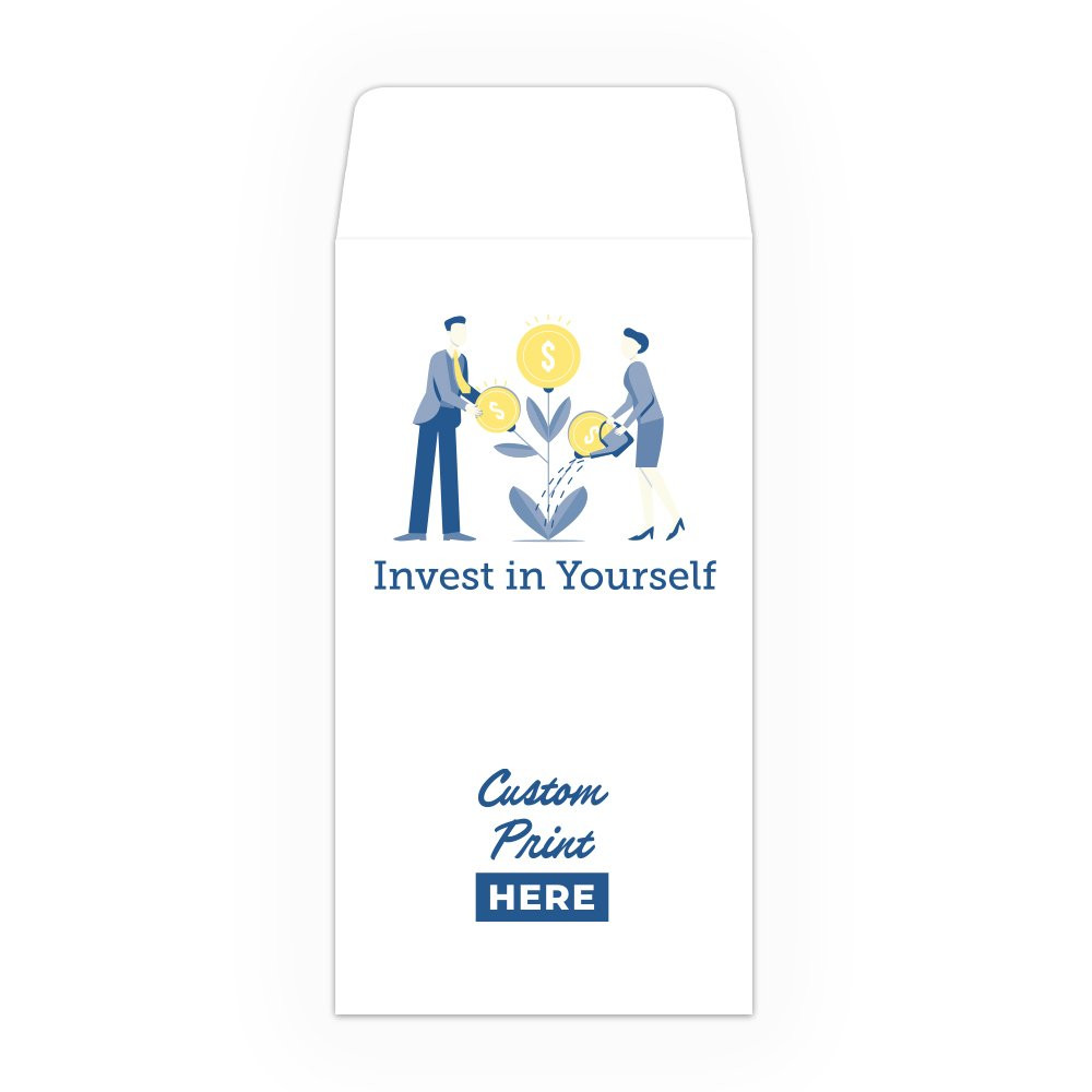 Drive Up Envelope - Invest In Yourself - 2-Color Design options
