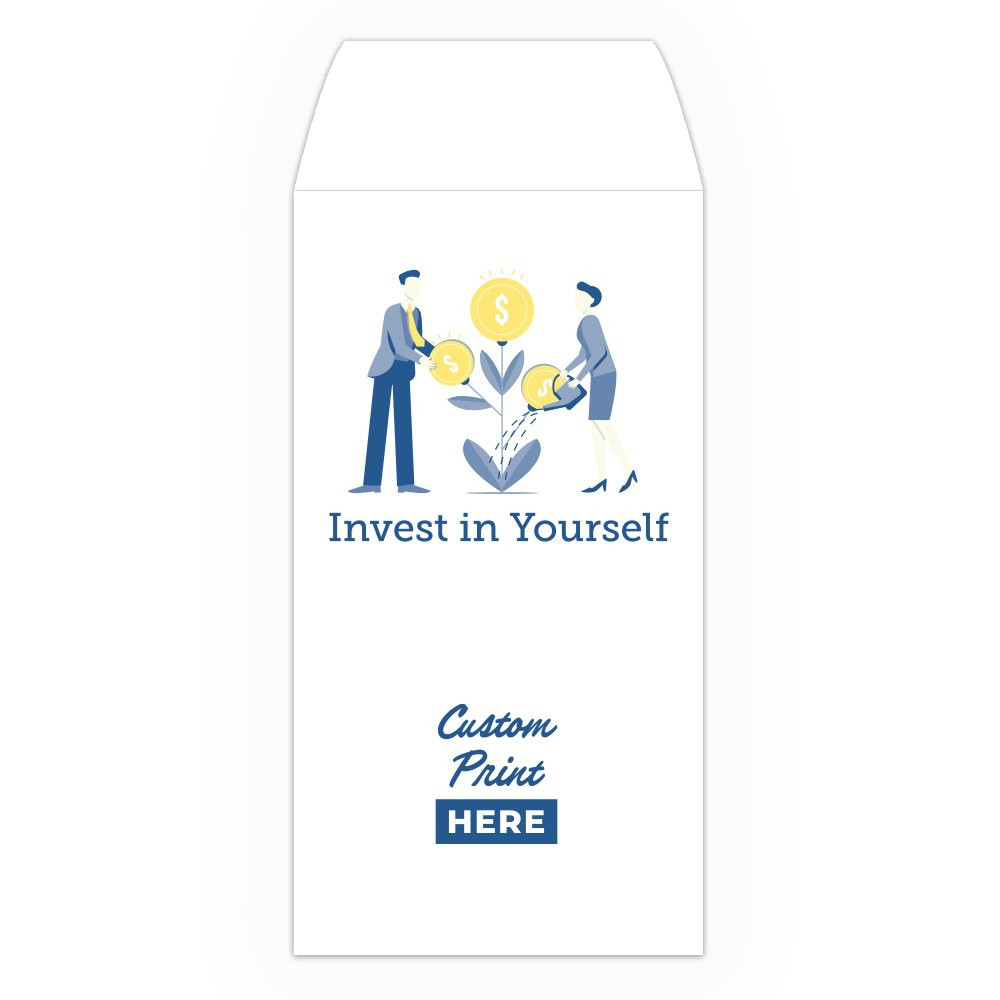 Drive Up Envelope - Invest In Yourself - 2-Color Design options