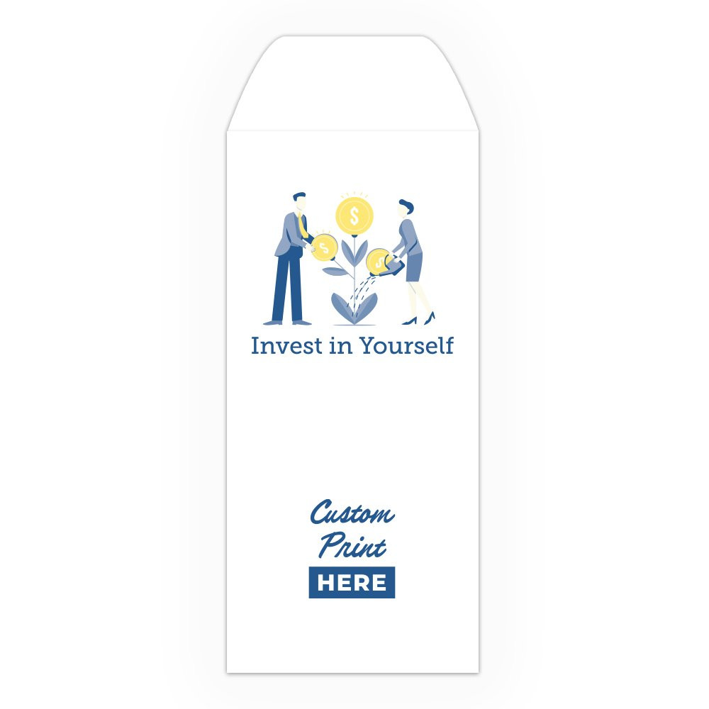 Drive Up Envelope - Invest In Yourself - 2-Color Design options