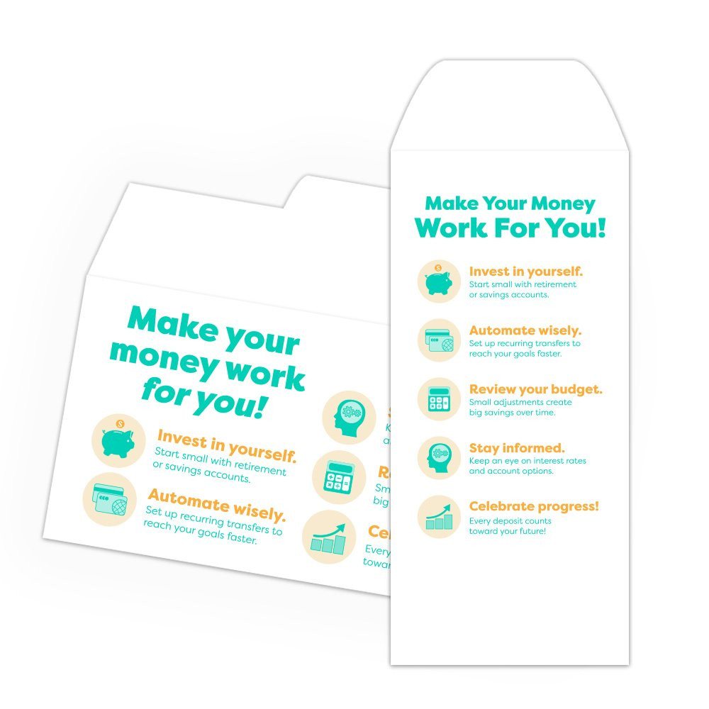 Drive Up Envelope - Put Your Money to Work - 2-Color Design